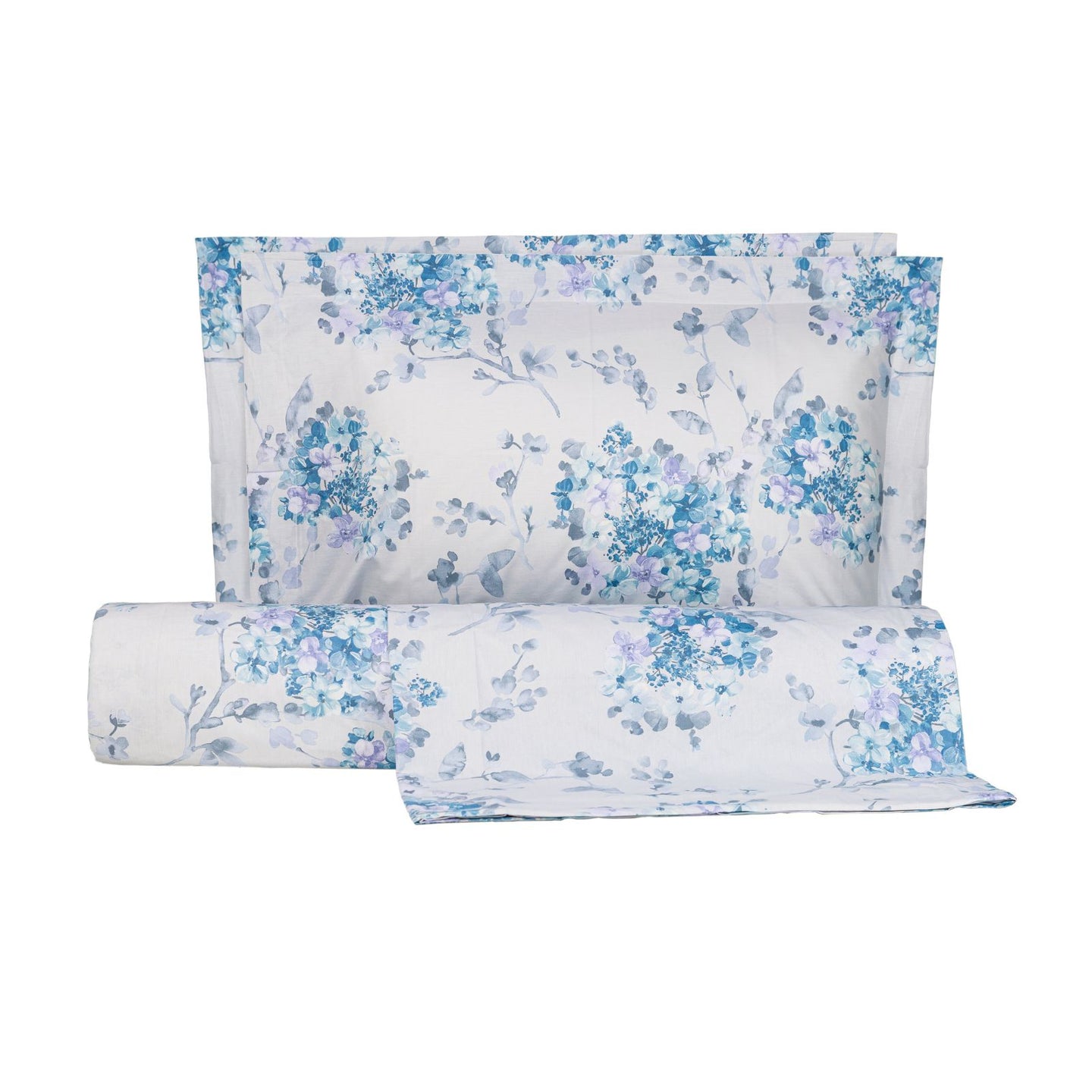 Copripiumino con federe Emporium Soft hydrangea Floreale in Percalle