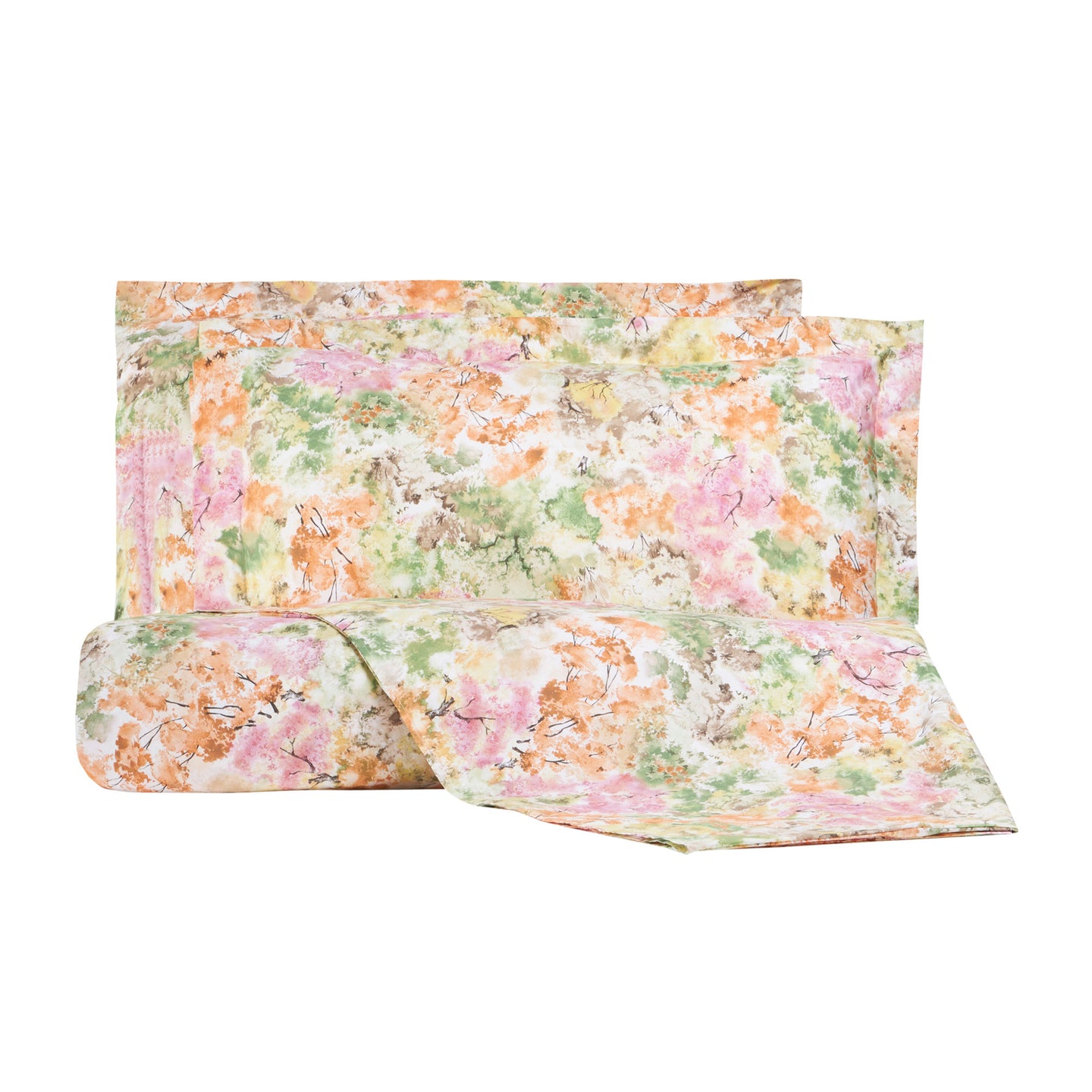 Copripiumino con federe Emporium Trees Floreale in Percalle