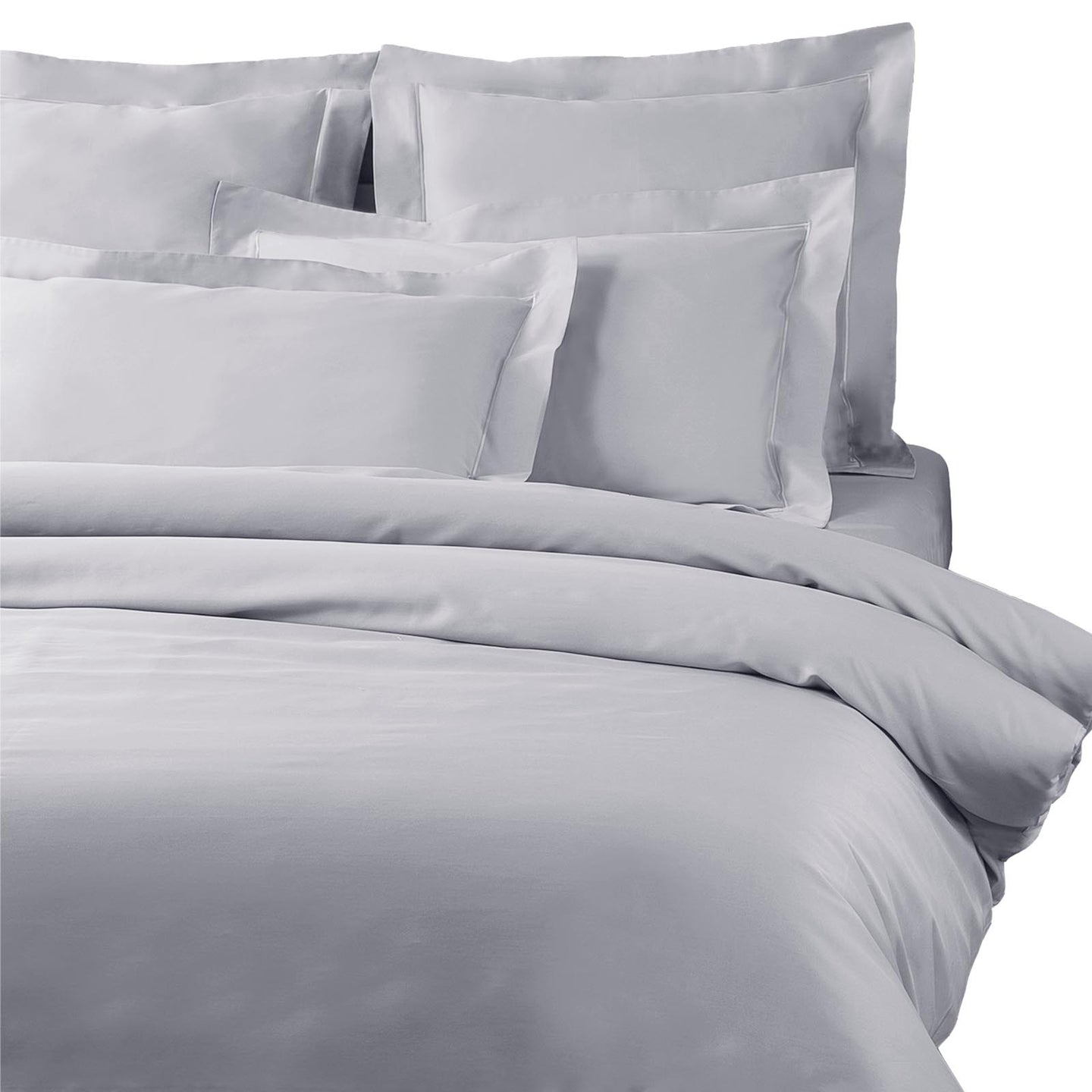 Copripiumino con federe Mirabello Brera Precious sateen Tinta Unita in Raso di cotone