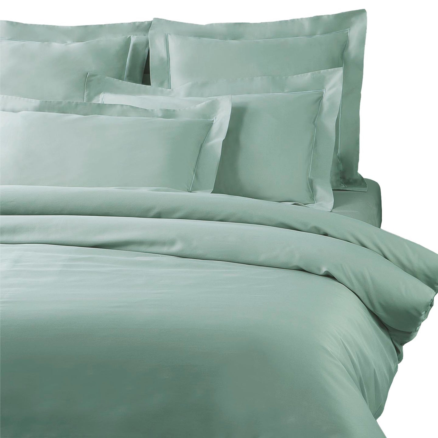 Copripiumino con federe Mirabello Brera Precious sateen Tinta Unita in Raso di cotone
