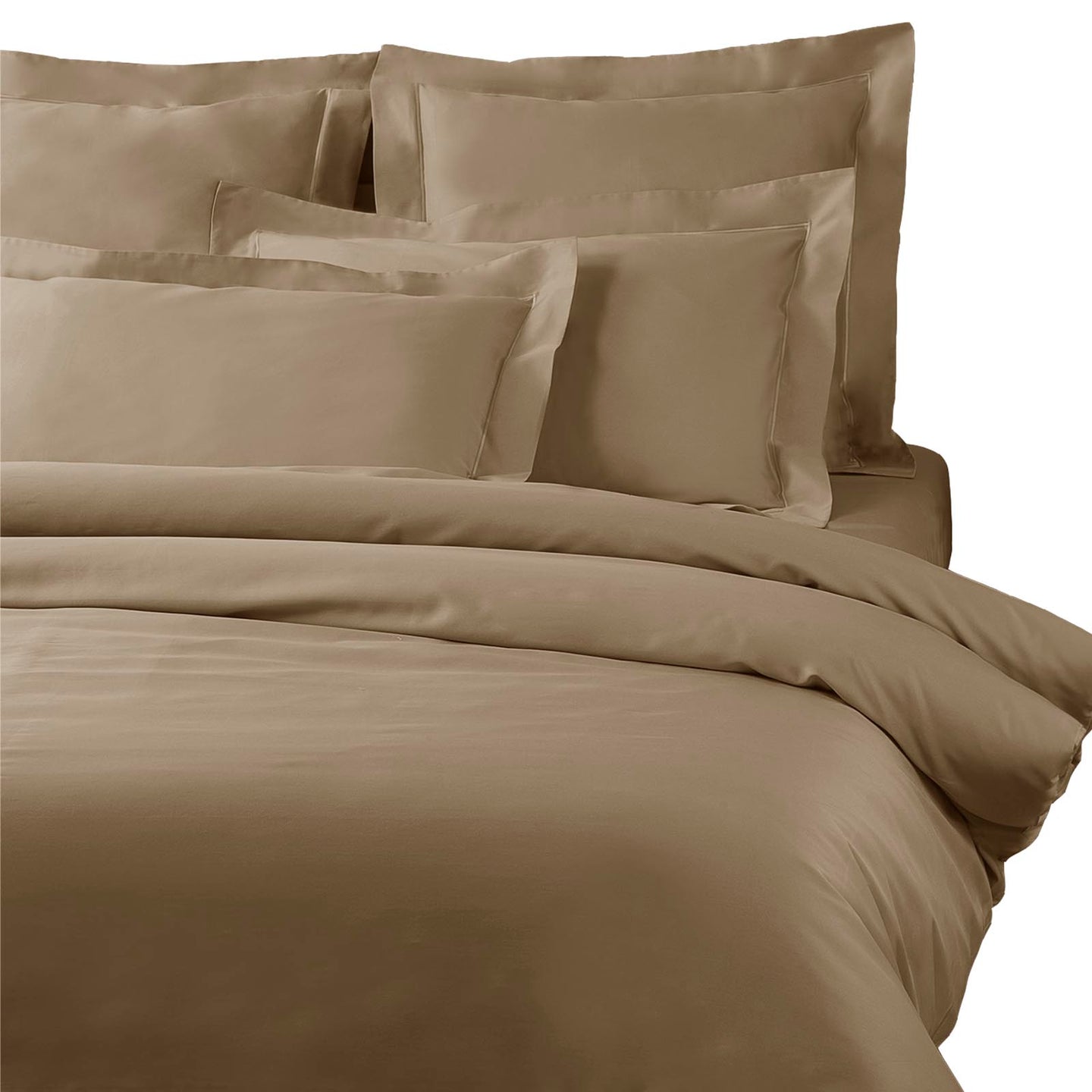 Copripiumino con federe Mirabello Brera Precious sateen Tinta Unita in Raso di cotone