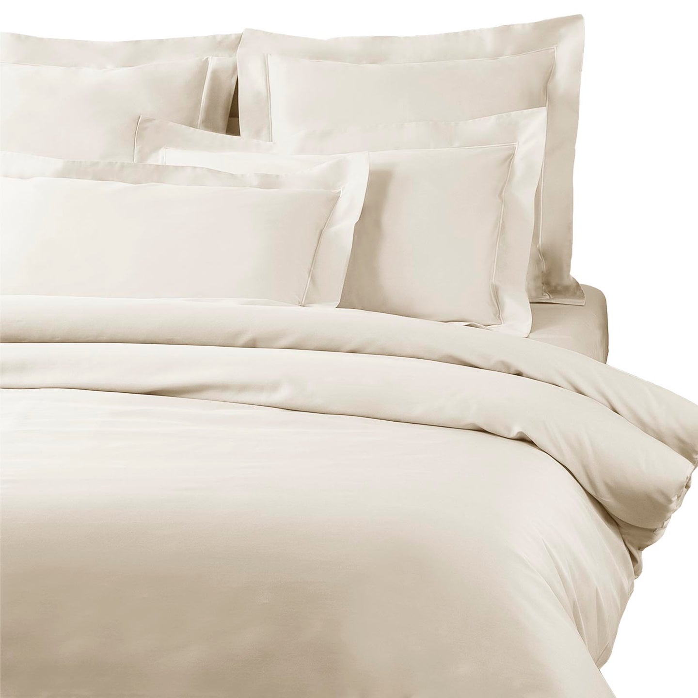 Copripiumino con federe Mirabello Brera Precious sateen Tinta Unita in Raso di cotone