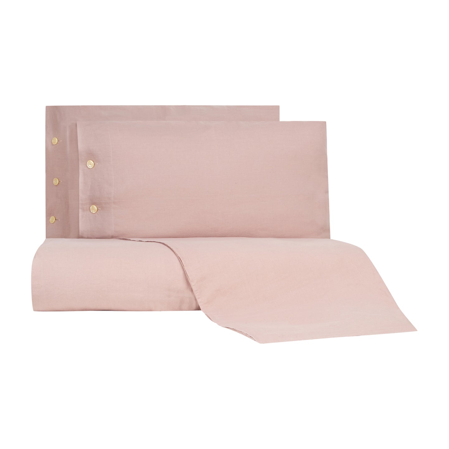 Lenzuolo copriletto con federe Bellora Violino Tinta Unita in Misto lino