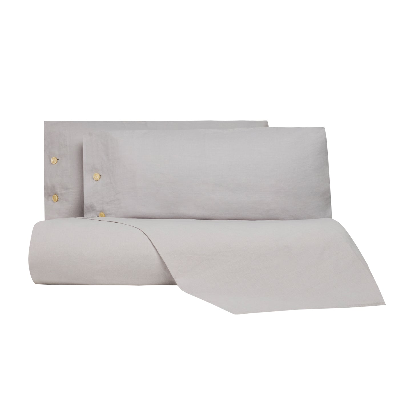 Lenzuolo copriletto con federe Bellora Continuat. Violino Tinta Unita in Misto lino