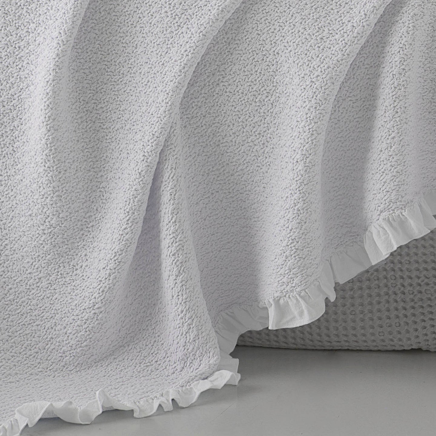 Telo arredo Copridivano in Plaid Grandecor Mirabello Arles Tinta Unita in Cotone