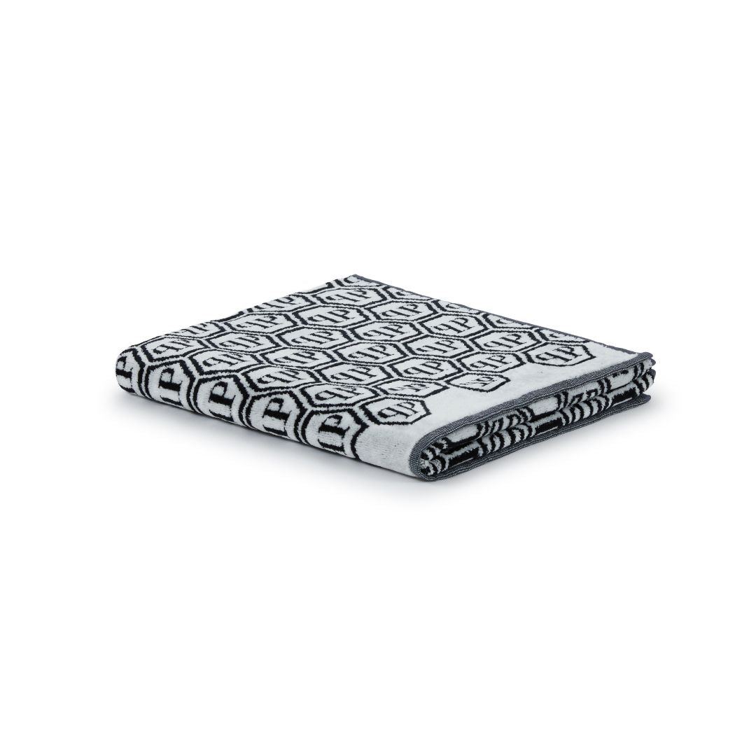 Telo Bagno Philipp Plein Pattern Moderno in Spugna