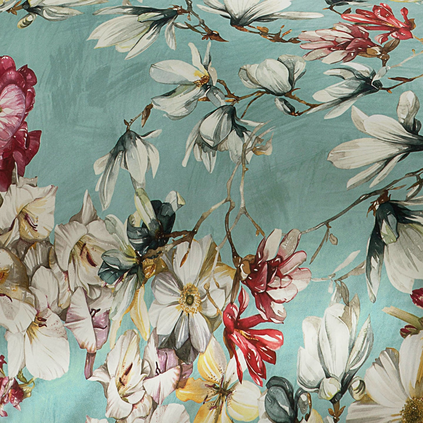 Trapunta Mirabello Orleans Floreale in Velluto e Raso