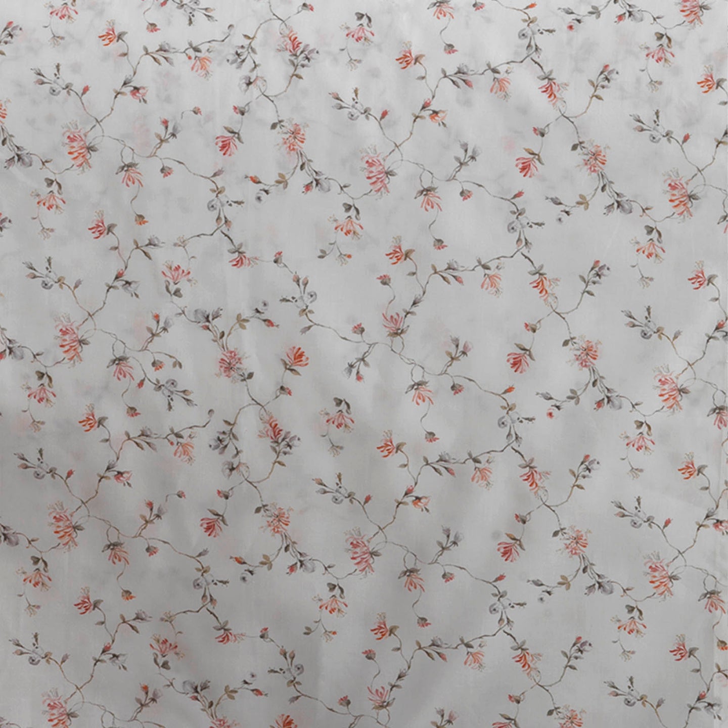 Copripiumino con federe Mirabello Luisiana Fleuries Floreale in Percalle