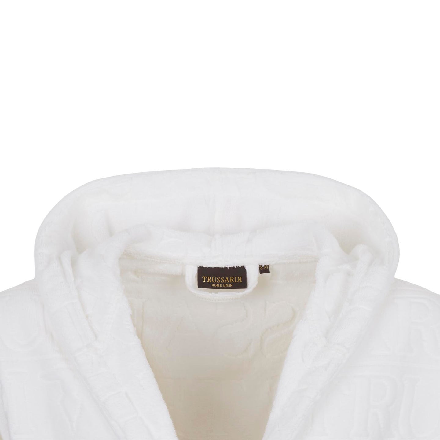 Accappatoio con Cappuccio Trussardi Overlogo Moderno in Spugna