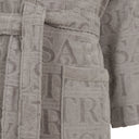 Accappatoio con Cappuccio Trussardi Overlogo Moderno in Spugna
