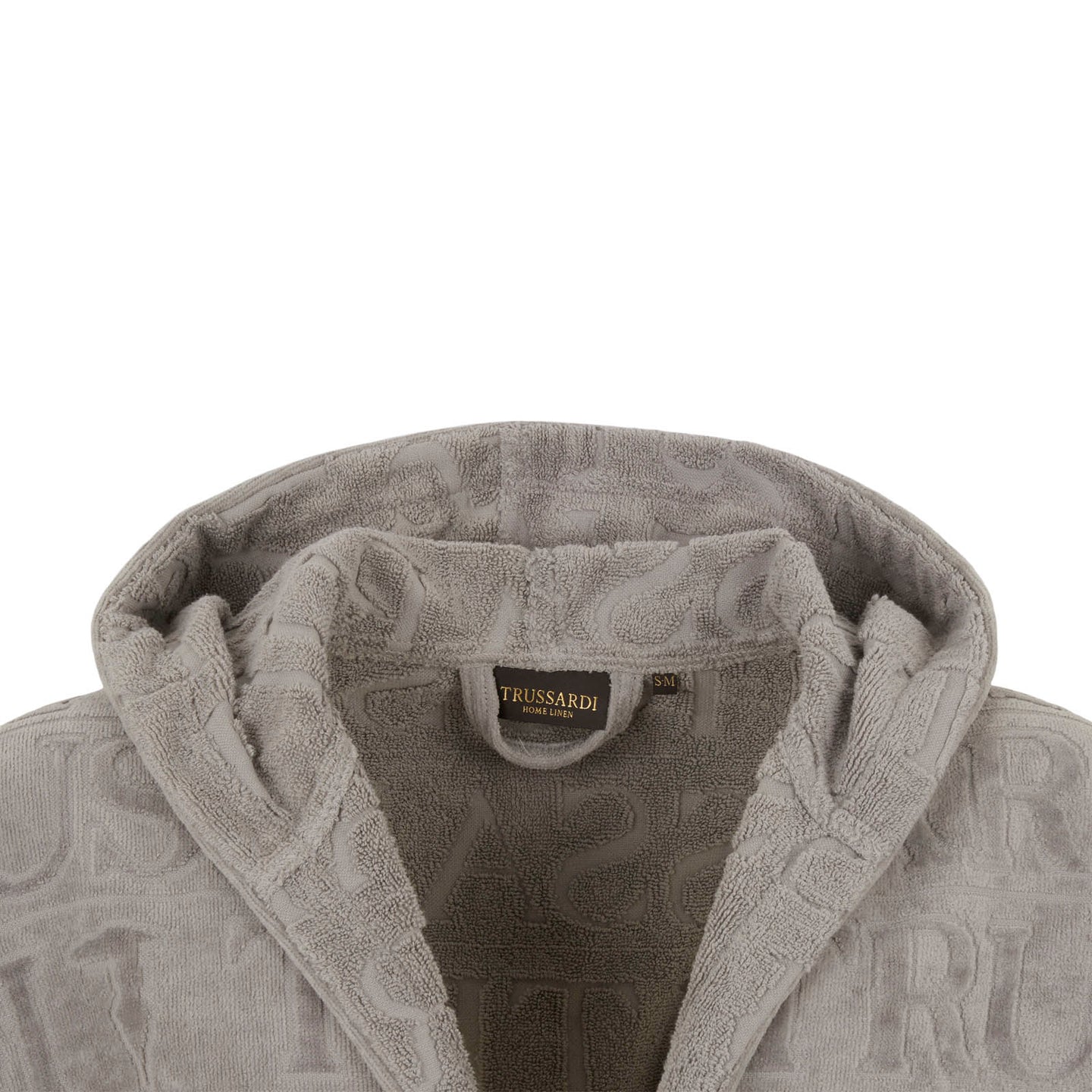 Accappatoio con Cappuccio Trussardi Overlogo Moderno in Spugna