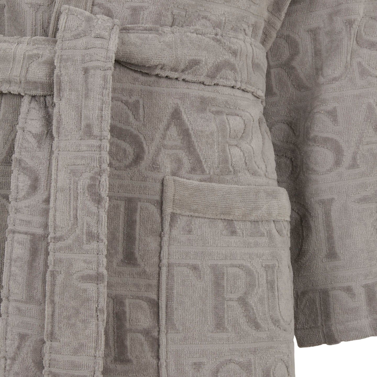 Accappatoio con Cappuccio Trussardi Overlogo Moderno in Spugna