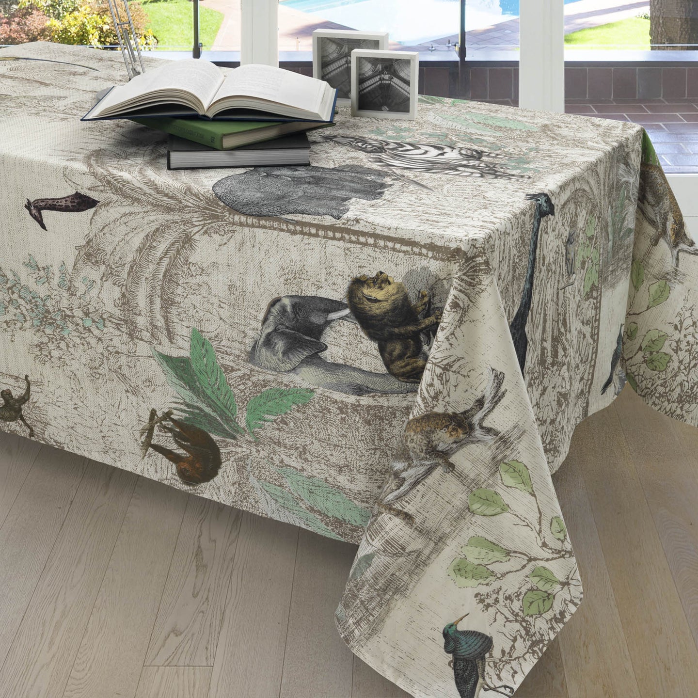 Lenzuolo copriletto con federe Mirabello Forest Moderno in Percalle Luisiana