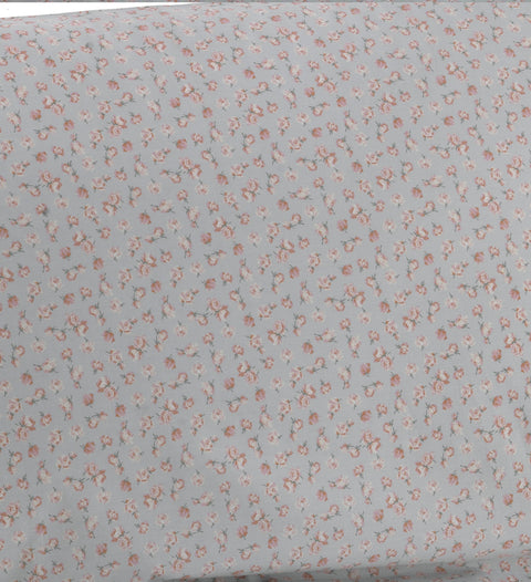 Copripiumino con federe Mirabello Luisiana Rose-mignon Floreale in Percalle