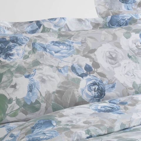 Completo Copripiumino Emporium Limoges Floreale in Percalle