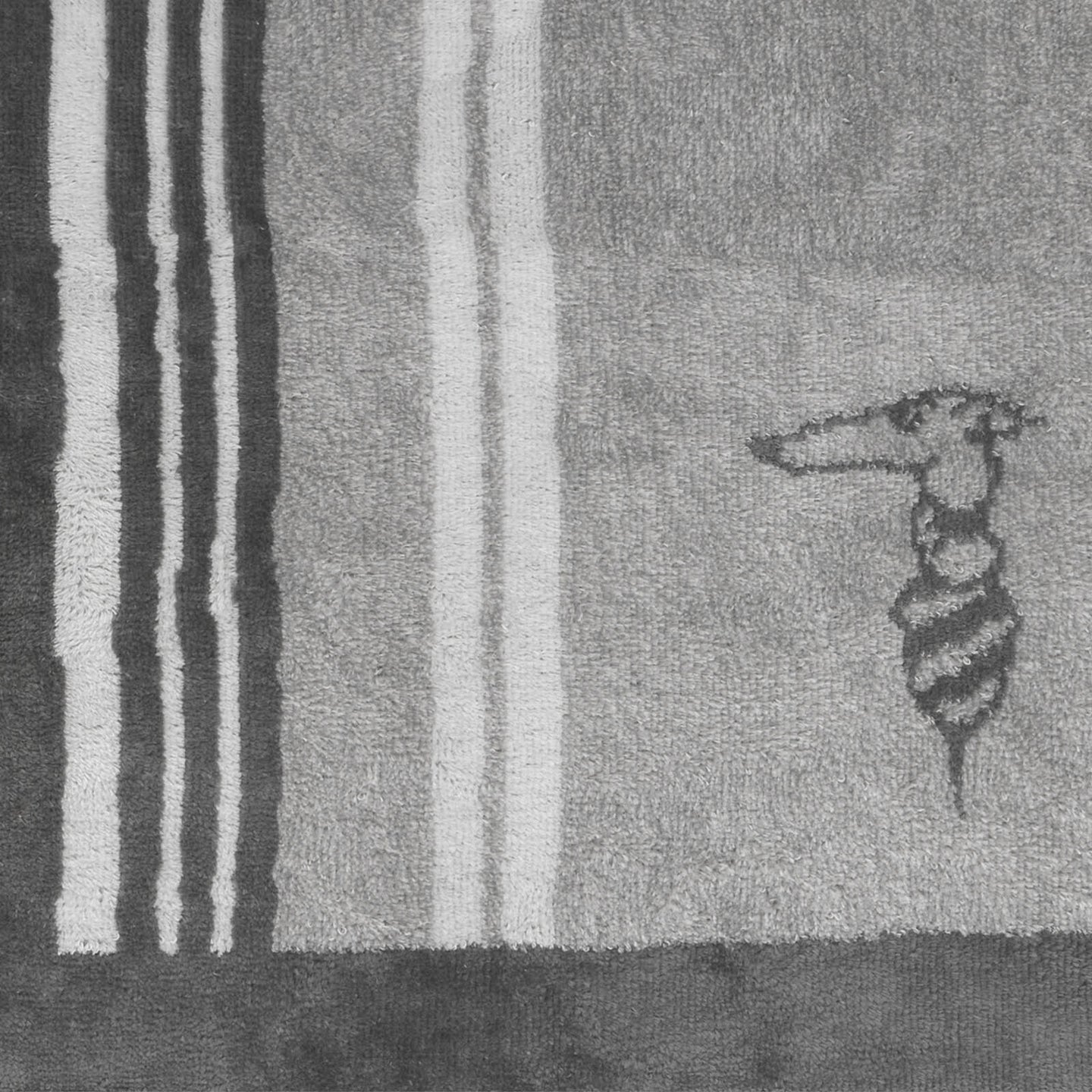 Telo Bagno Trussardi Sponge & Stripes Moderno in Spugna