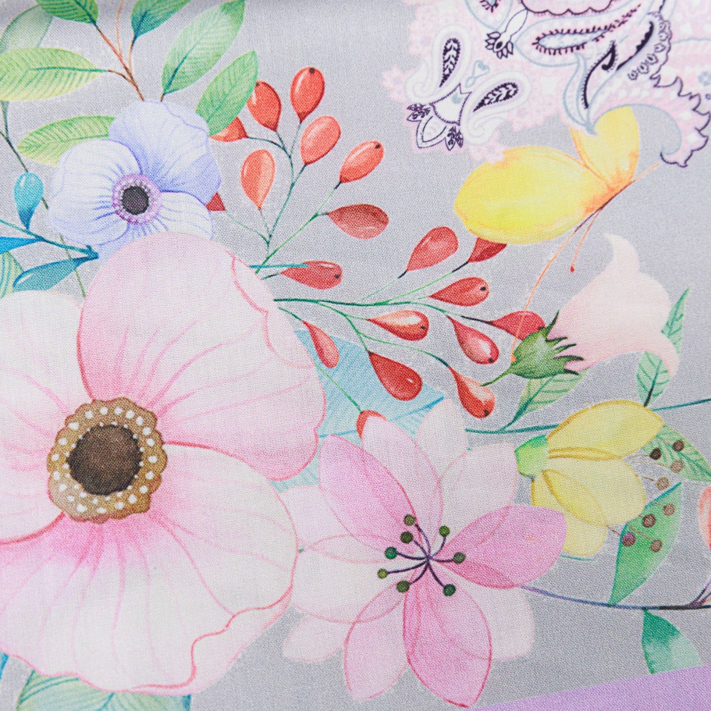 Telo arredo Copridivano Grandecor Mirabello Valencia Moderno in Percalle Luisiana