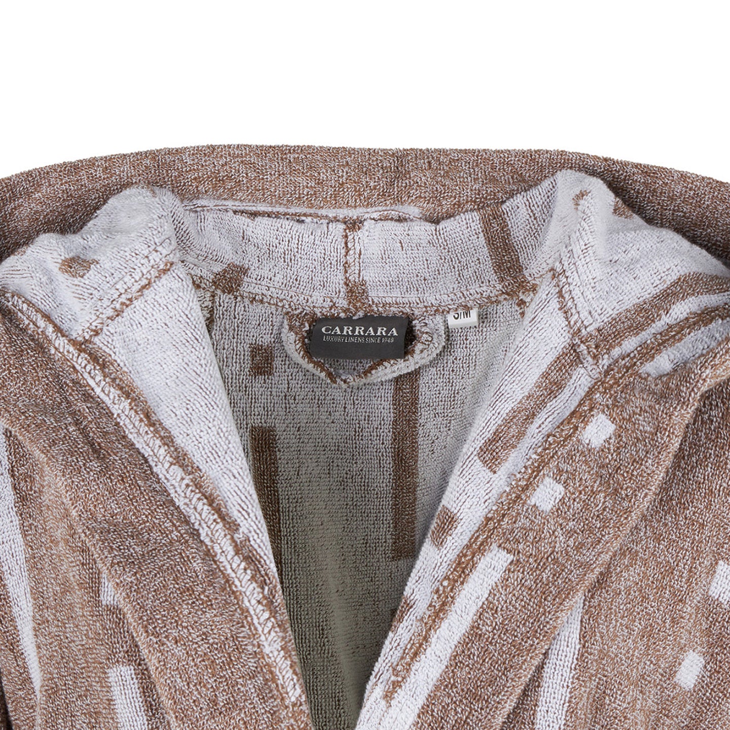 Accappatoio con Cappuccio Carrara Savage Moderno in Spugna