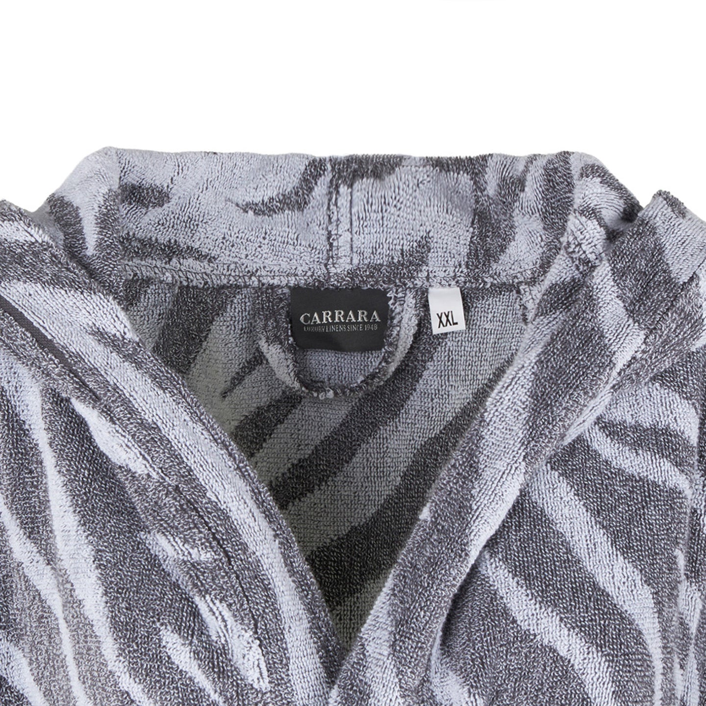 Accappatoio con Cappuccio Carrara Savage Moderno in Spugna