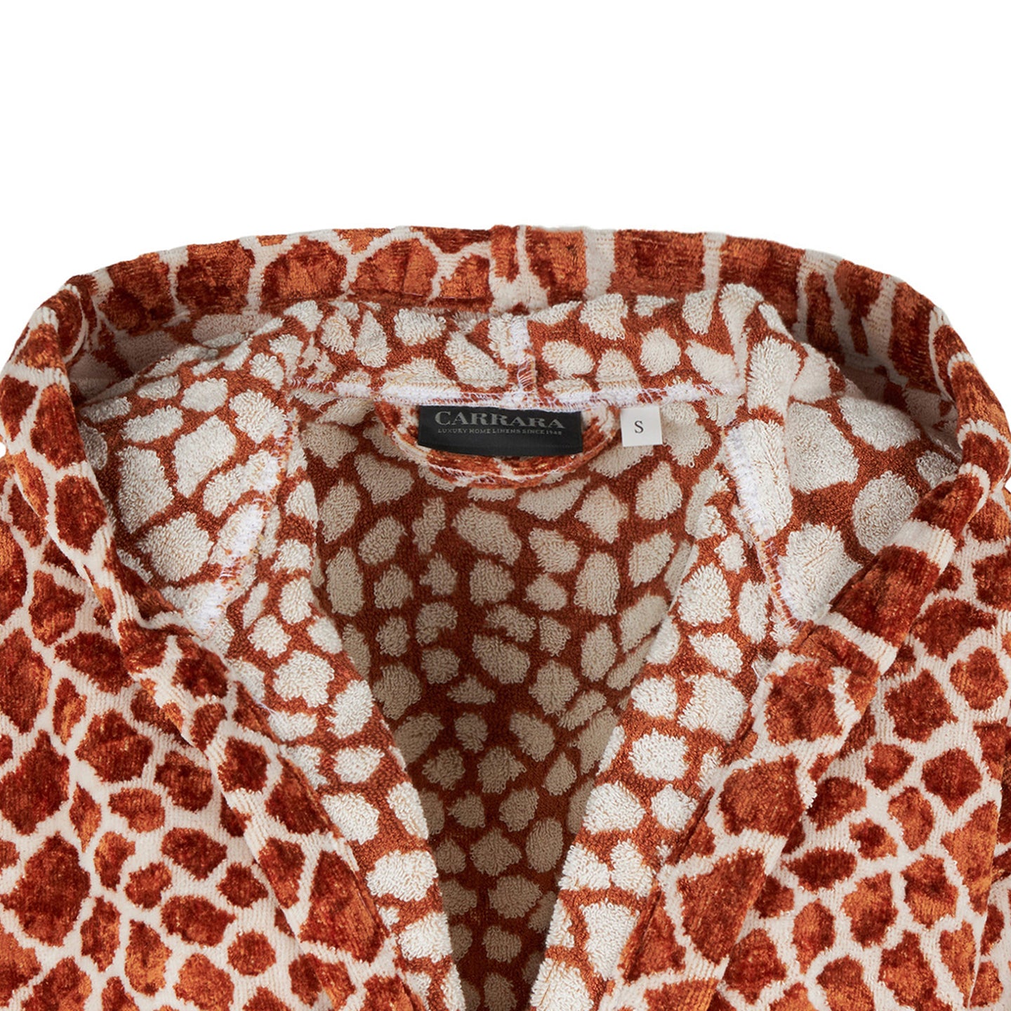 Accappatoio con Cappuccio Carrara Bronze taipan Moderno in Spugna