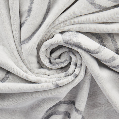 Telo Bagno Carrara Silver circle Moderno in Spugna