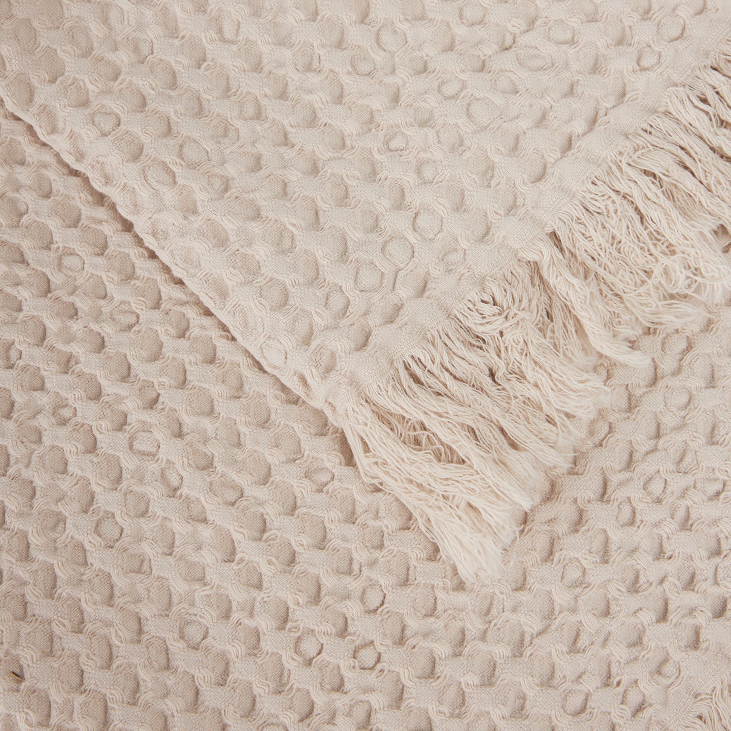 Telo arredo Copridivano in Plaid Grandecor Bellora Stone Tinta Unita in Nido d'ape