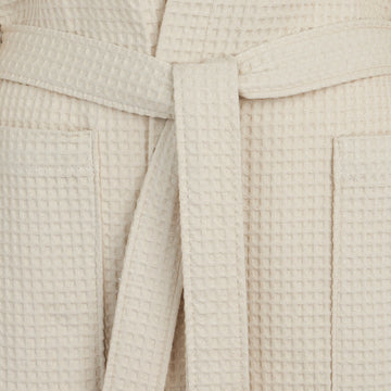 Accappatoio con Cappuccio Bellora Continuat. Ape Tinta Unita in Nido d'ape