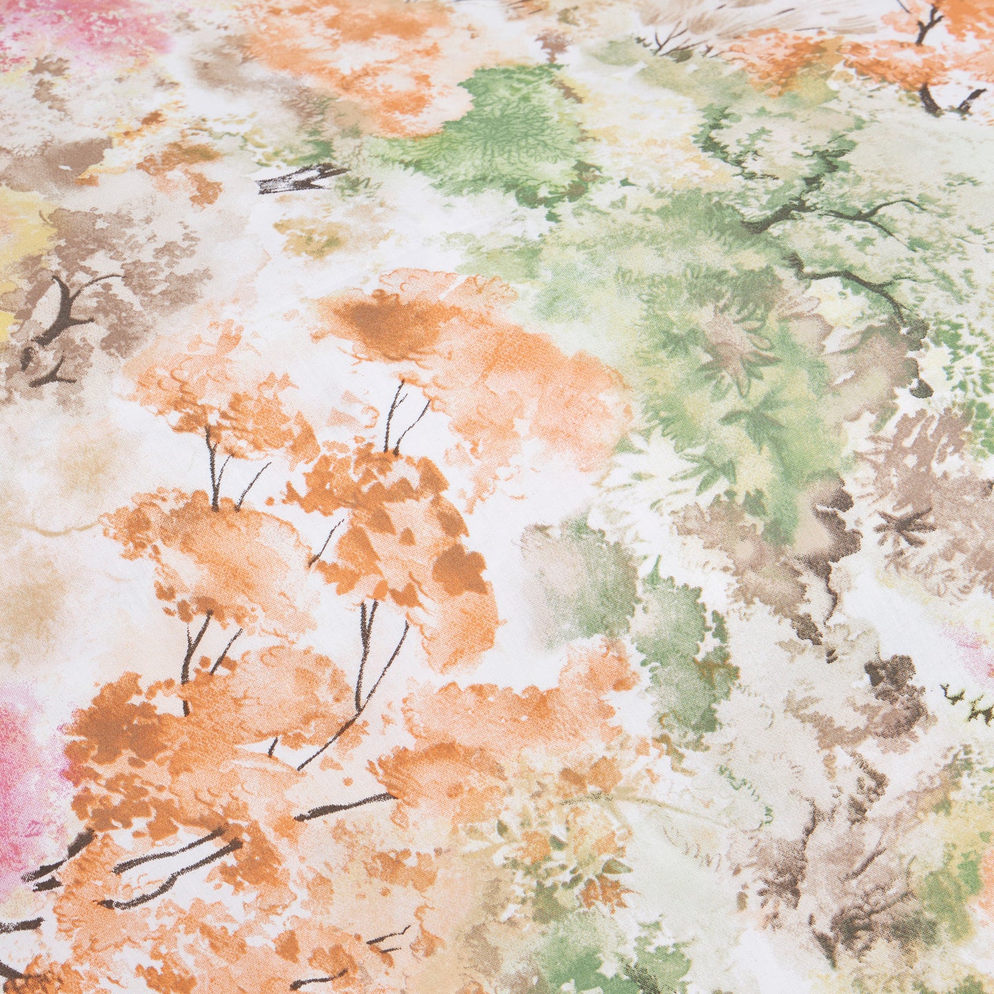 Copripiumino con federe Emporium Trees Floreale in Percalle