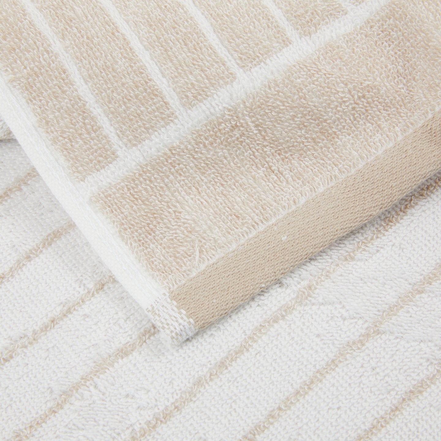 Asciugamano con Ospite Carrara Gessato Moderno in Spugna