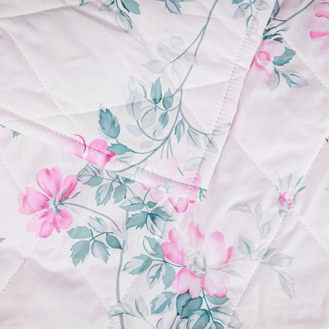 Copriletto Trapuntato Bellora Beth Floreale in Percalle