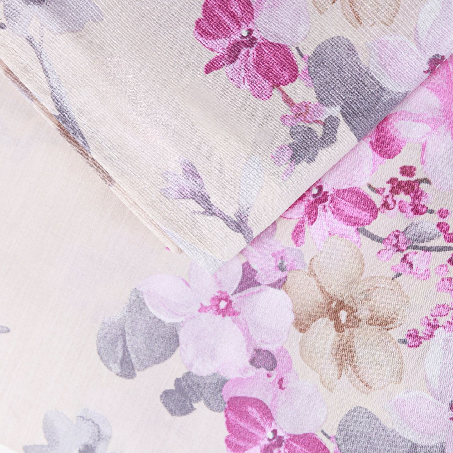 Completo Lenzuola Emporium Soft hydrangea Floreale in Percalle