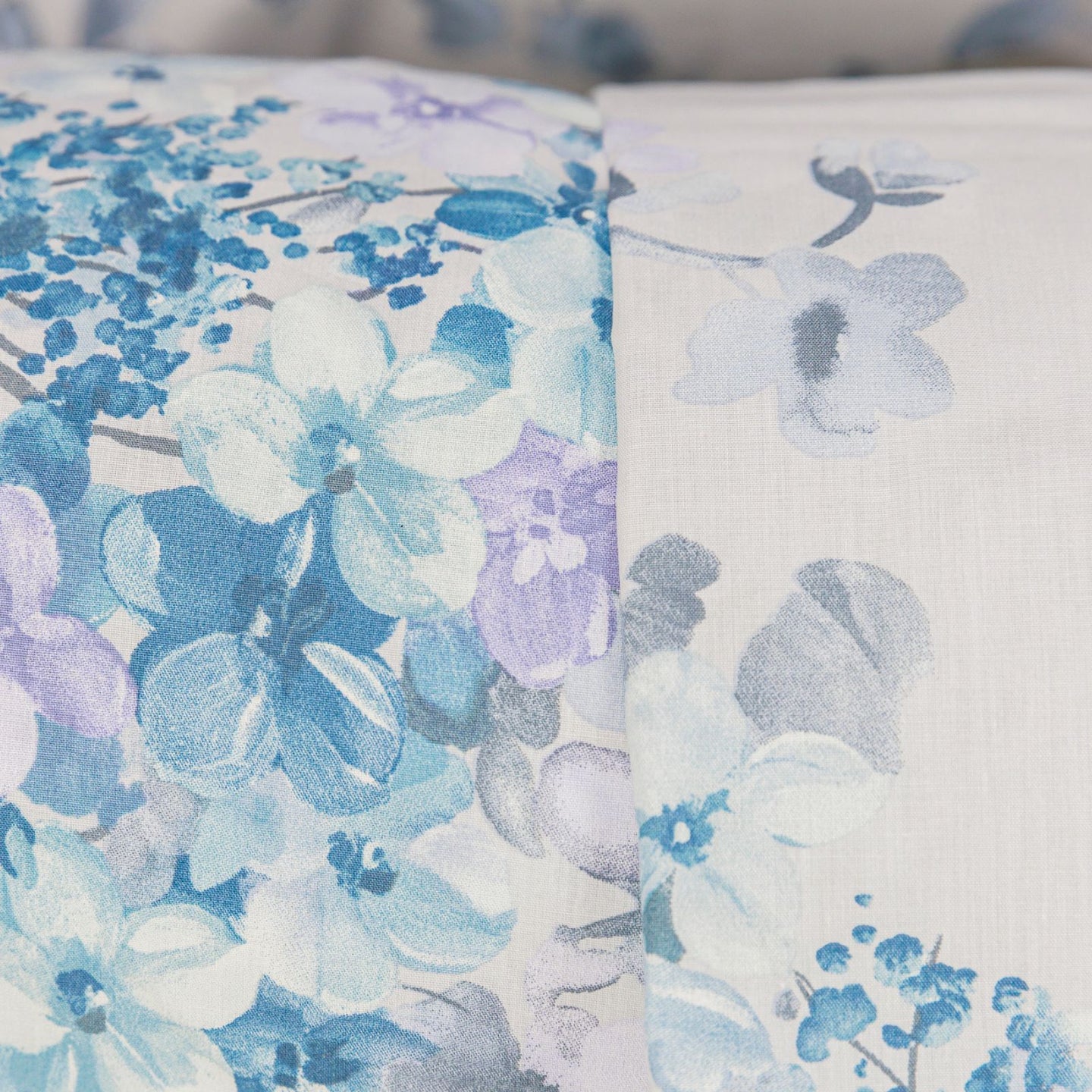 Copripiumino con federe Emporium Soft hydrangea Floreale in Percalle