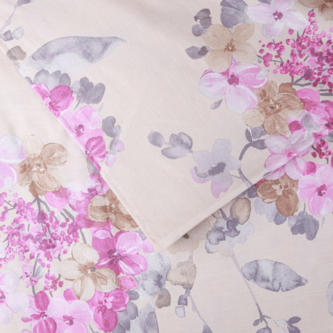 Copripiumino con federe Emporium Soft hydrangea Floreale in Percalle