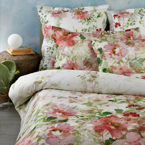 Copripiumino con federe Emporium Scented-blossom Floreale in Percalle