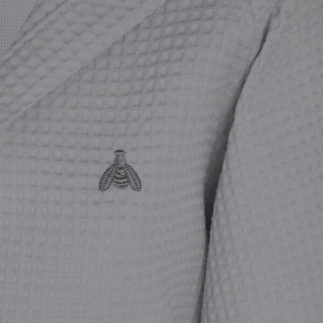 Accappatoio con Cappuccio Bellora Ape Tinta Unita in Nido d'ape