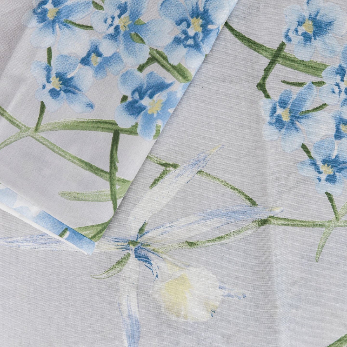 Completo Copripiumino Emporium Orchidee Floreale in Percalle