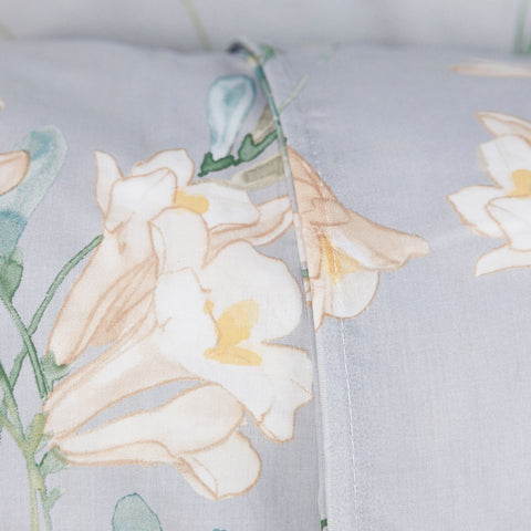 Completo Copripiumino Emporium Fresie2 Floreale in Percalle