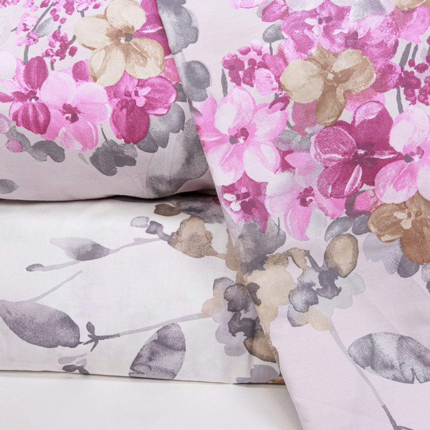 Completo Copripiumino Emporium Hydra Floreale in Percalle