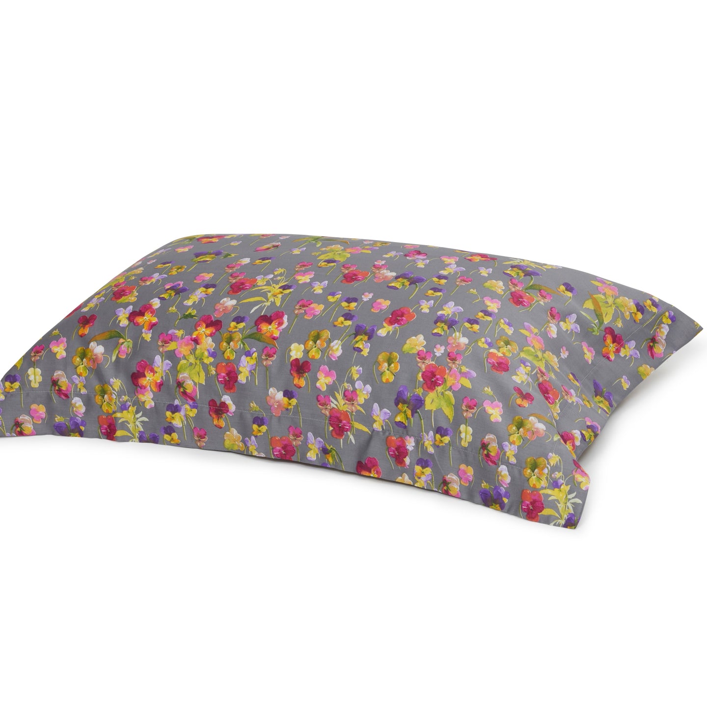 Completo Lenzuola Emporium Violetta Floreale in Raso di cotone