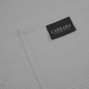 Asciugamano con Ospite Carrara Fyber Stripes Tinta Unita in Spugna