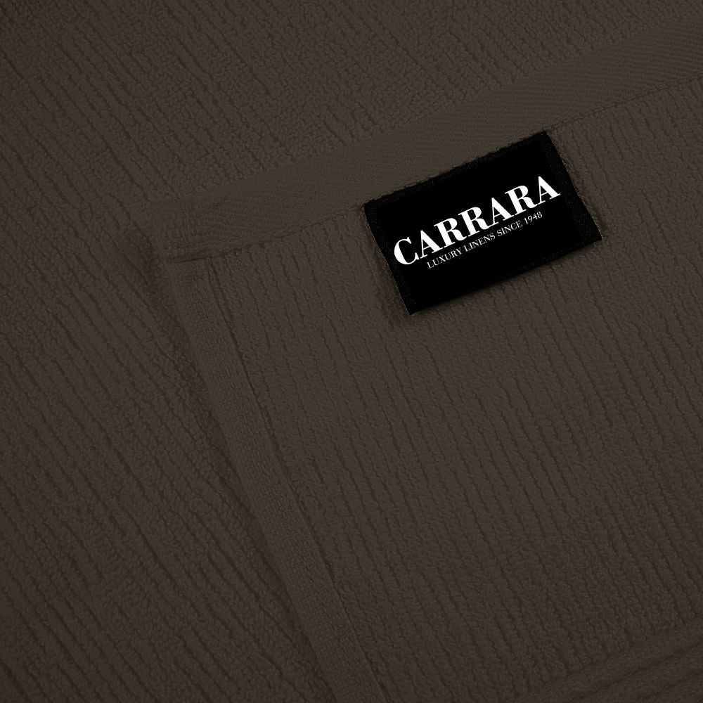 Telo Bagno Carrara Fyber Stripes Tinta Unita in Cotone