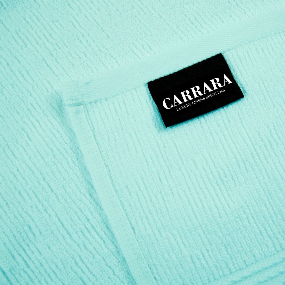 Telo Bagno Carrara Fyber Stripes Tinta Unita in Cotone