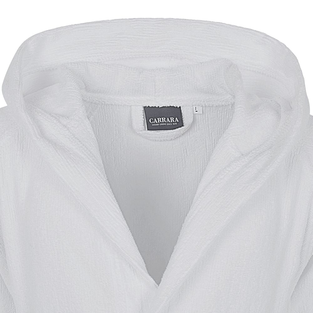 Accappatoio con Cappuccio Carrara Fyber Stripes Moderno in Spugna