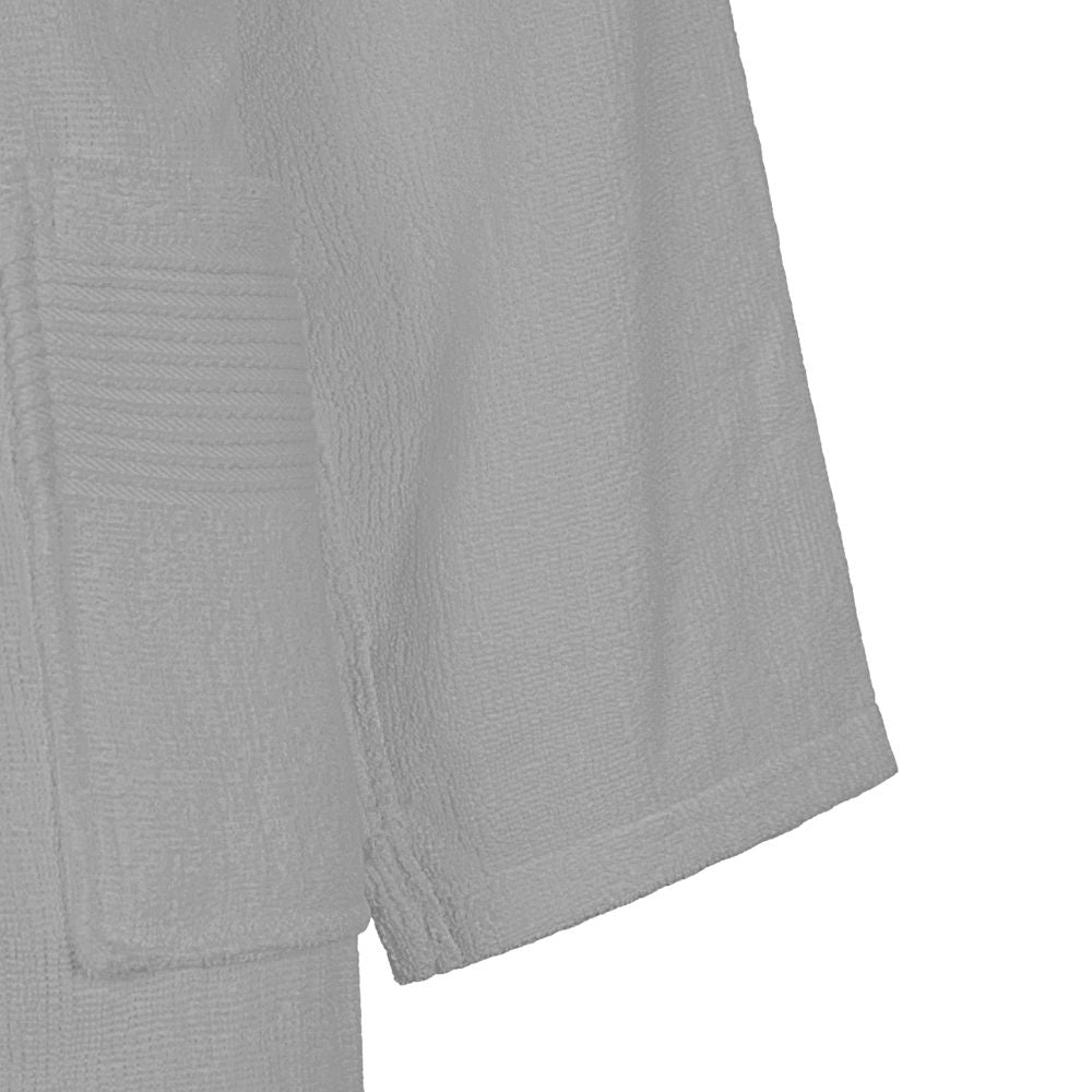 Accappatoio con Cappuccio Carrara Fyber Stripes Moderno in Spugna