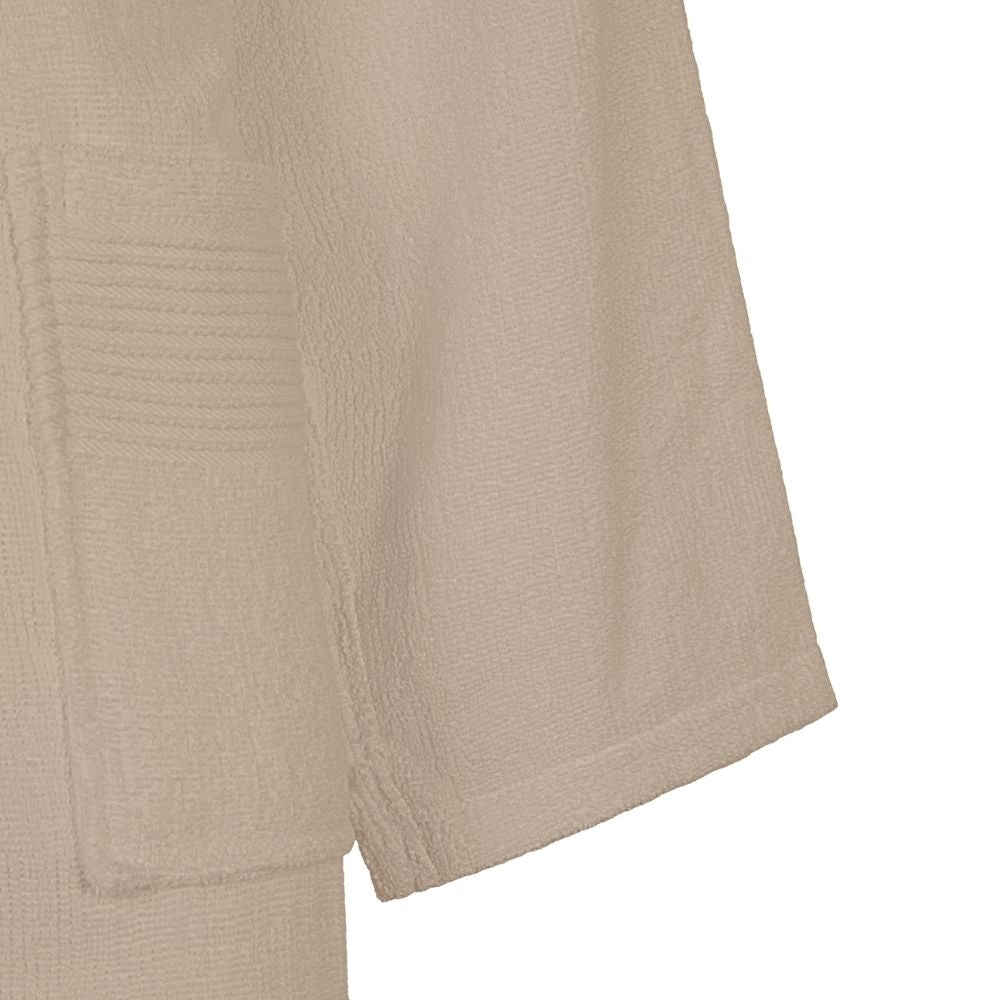 Accappatoio con Cappuccio Carrara Fyber Stripes Moderno in Spugna