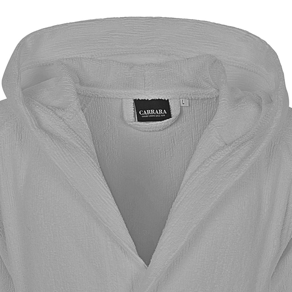 Accappatoio con Cappuccio Carrara Fyber Stripes Moderno in Spugna
