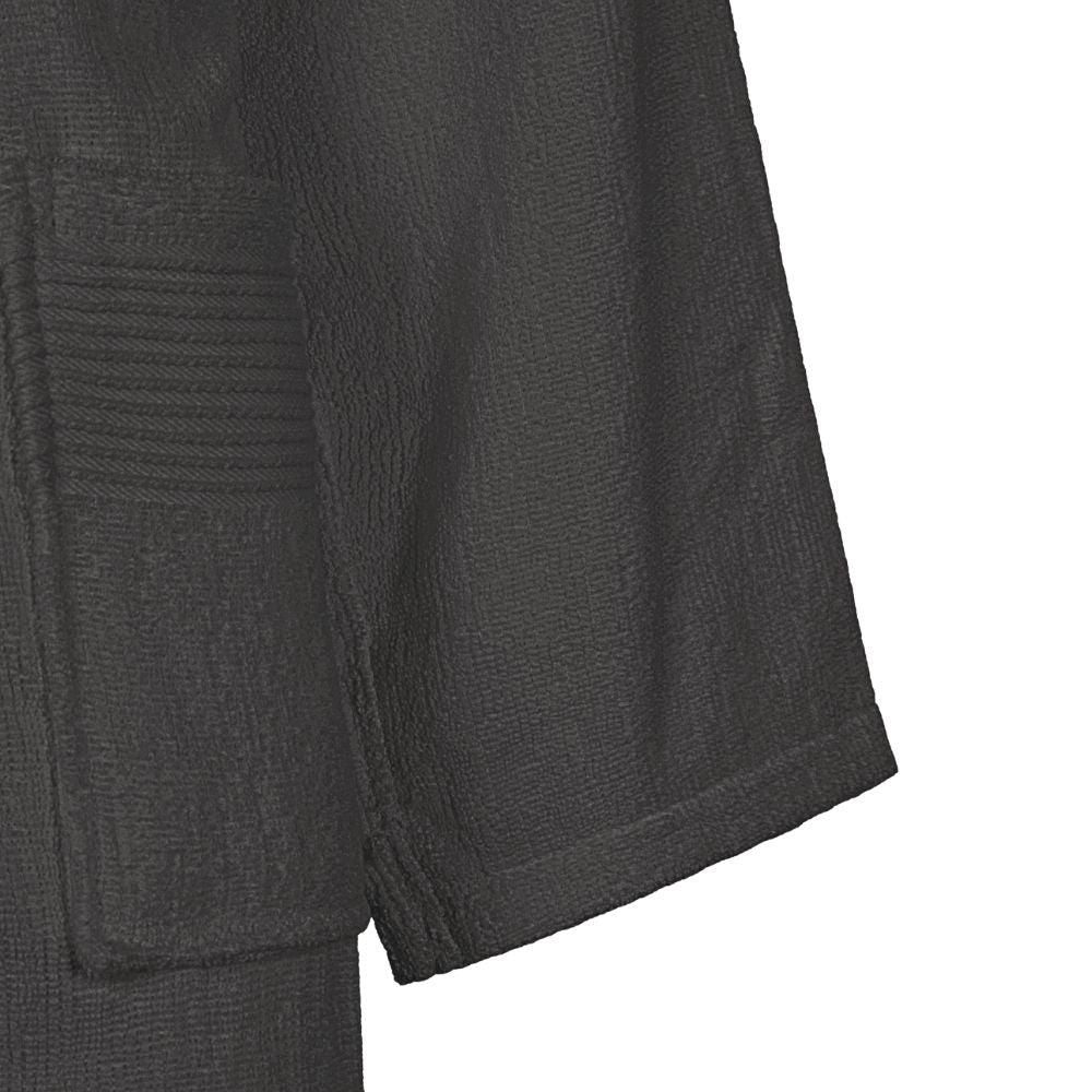 Accappatoio con Cappuccio Carrara Fyber Stripes Moderno in Spugna