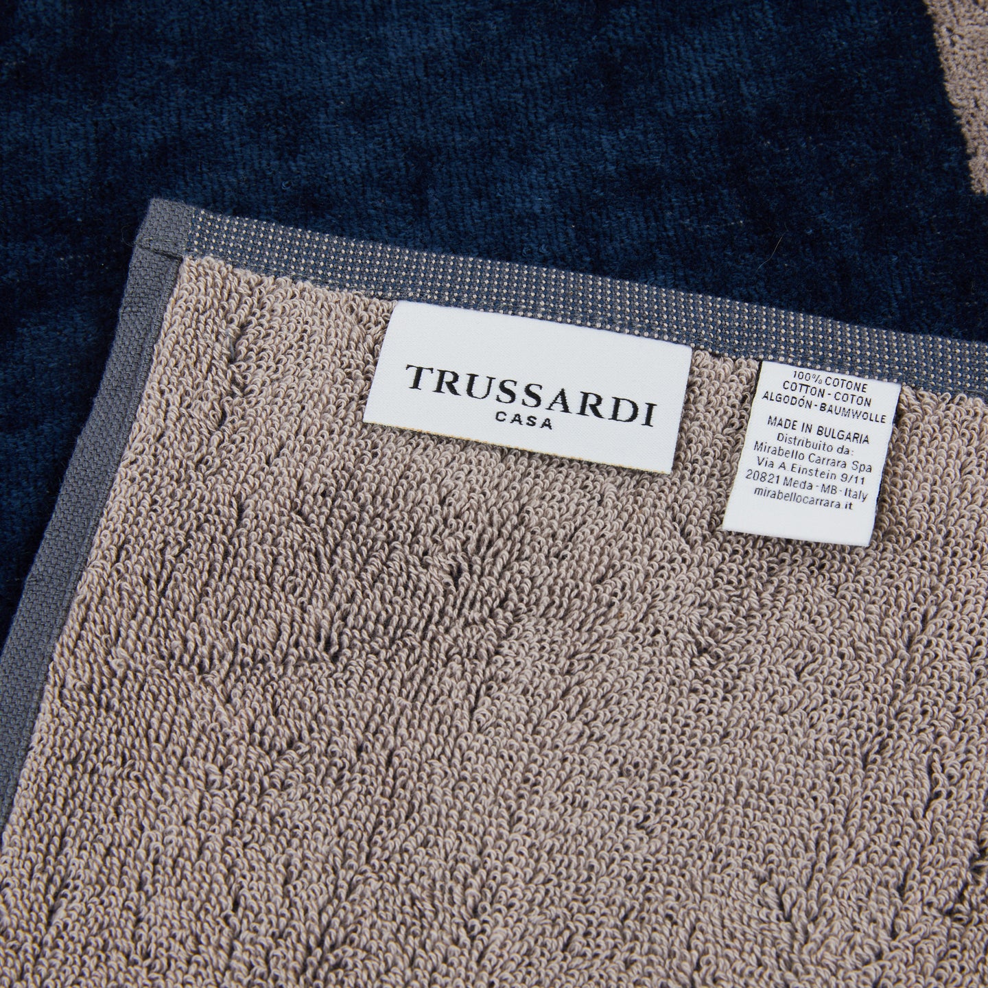 Telo mare Trussardi Brushed Moderno in Spugna