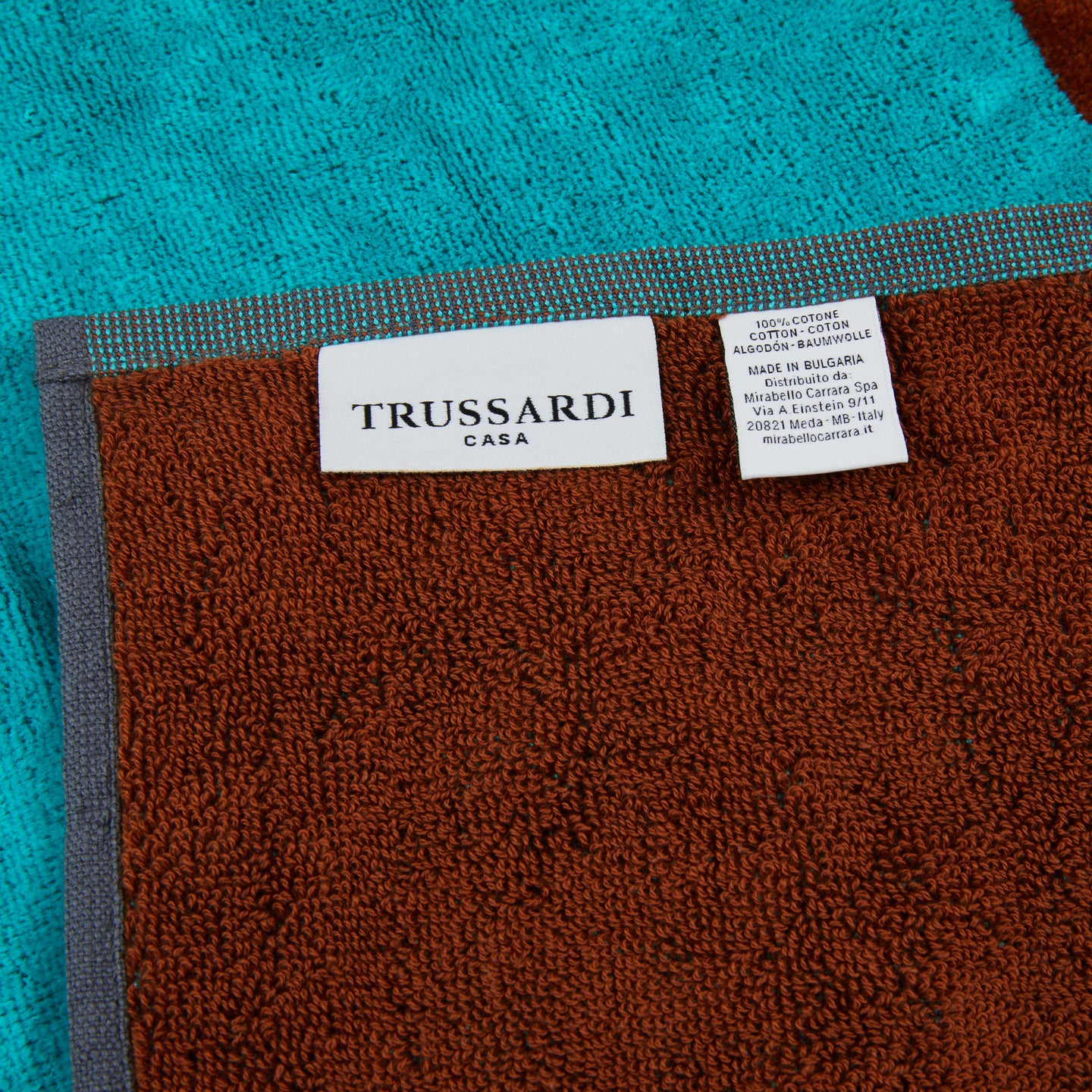 Telo mare Trussardi Brushed Moderno in Spugna