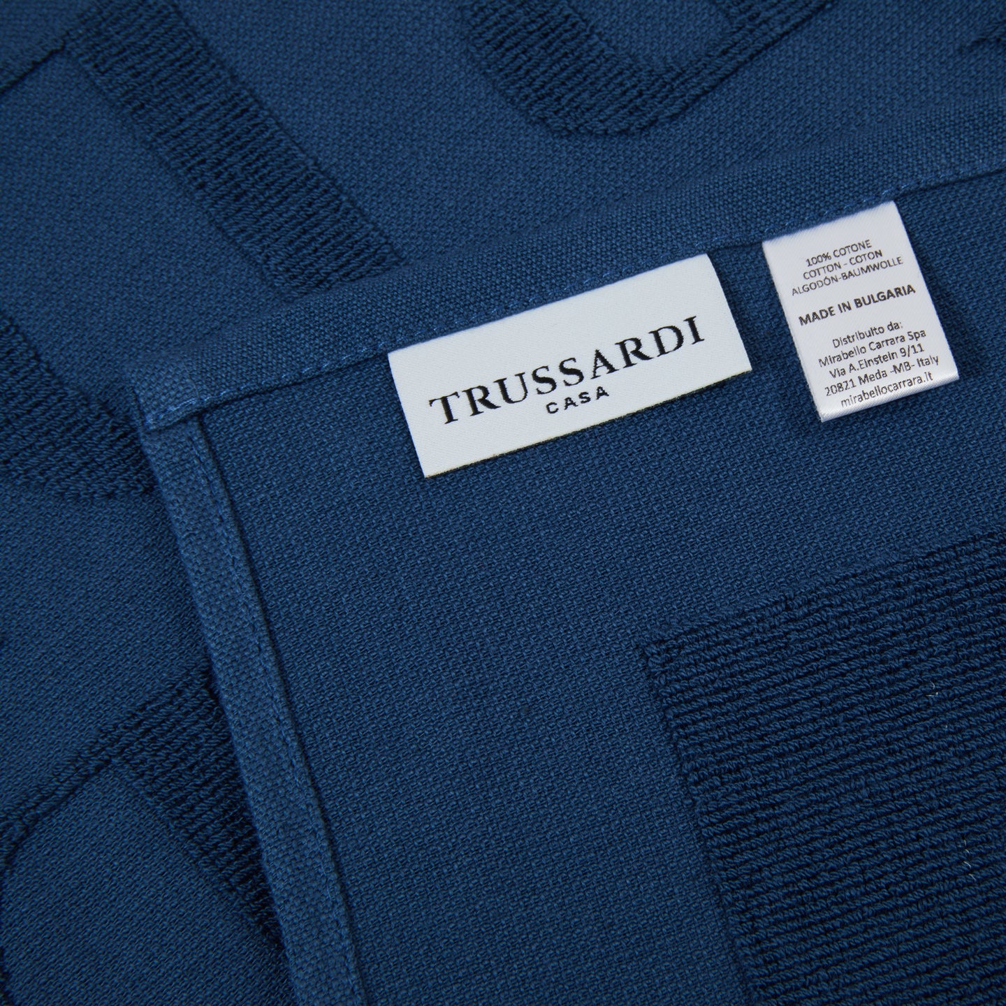 Telo mare Trussardi Surface beach Moderno in Spugna